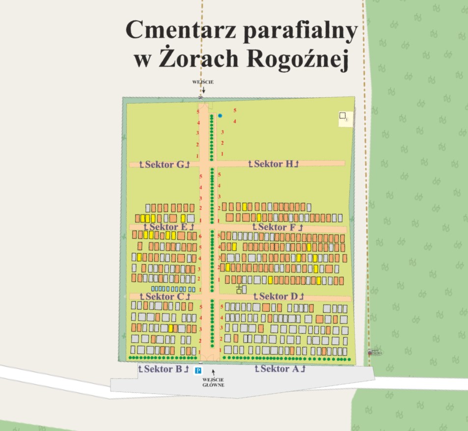 Mapa cmentarza